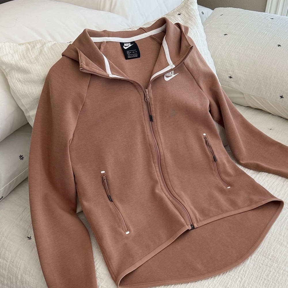 Nike, Women's Brown Zip-Up Hoodie, XS